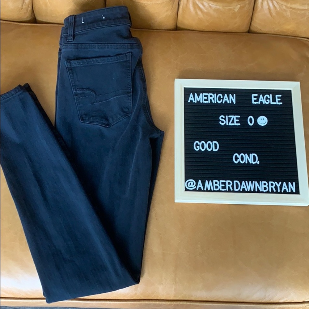 Black American Eagle Jeans, size 0!